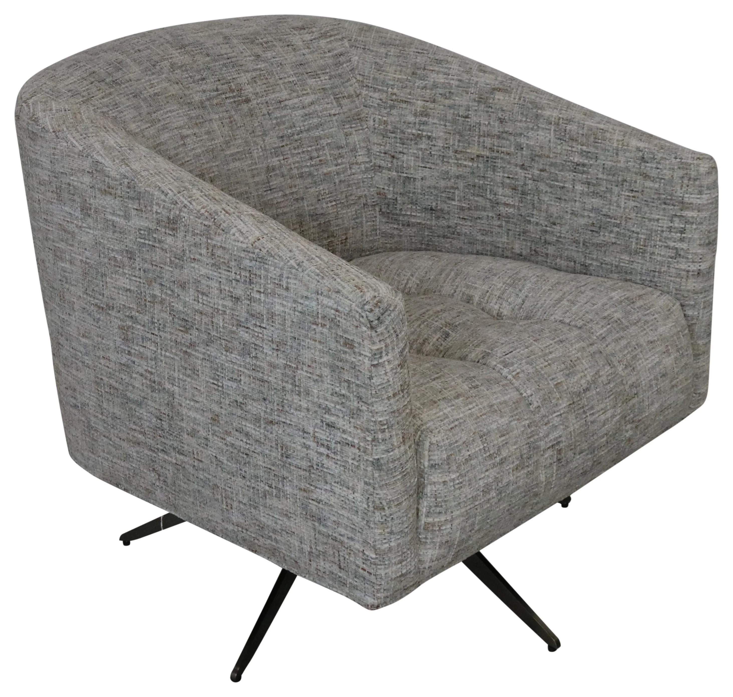 Rowe Pate Contemporary Barrel Swivel Chair with Metal Base Sprintz